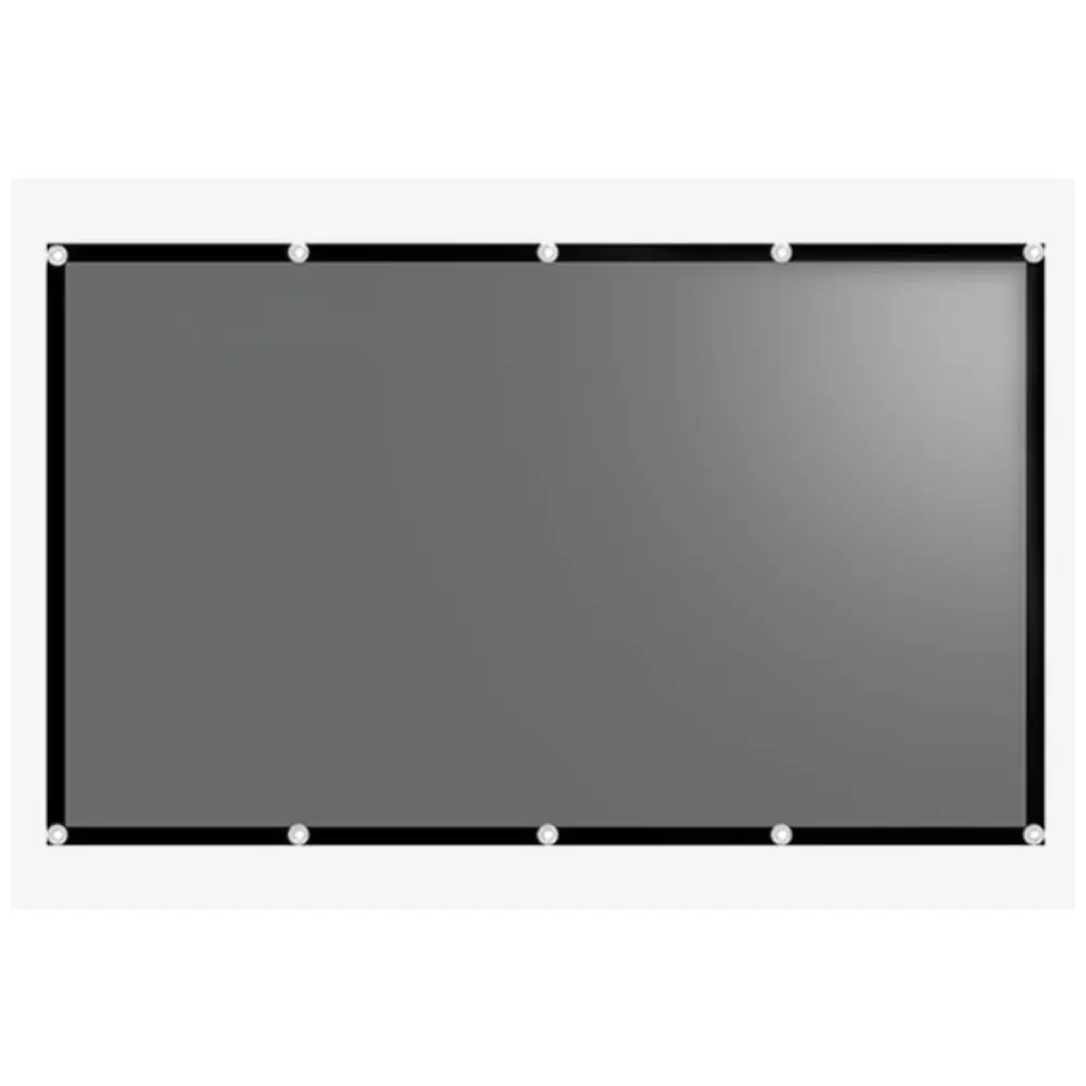 黑邊掛勾投影布幕 72/110吋 (會有些微皺摺，介意者請選50吋款)